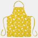 Search for kitchen pop art pattern aprons Yellow