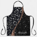 Search for black leopard print aprons Chic