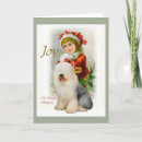 Search for old english sheepdog christmas cards Vintage