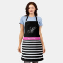 Search for black ribbon aprons Black and white