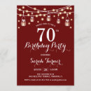 Search for red and white invitations Rustic