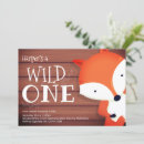 Search for fox birthday invitations Gender neutral