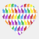 Search for heart shaped cat stickers Rainbow