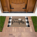 Search for buffalo plaid doormats Typography