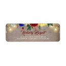 Search for red and blue return address labels Rustic