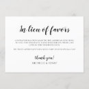 Search for in lieu of favours wedding signs Charity