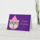 Search for fun cat birthday cards Cartoon