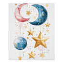 Search for moon and stars design posters Starry night