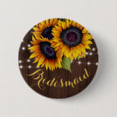 Search for orange wedding badges Bridesmaid