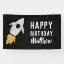 Search for outer space banners Rocket ship