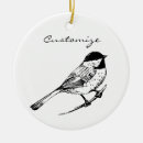 Search for chickadee christmas tree decorations Songbird
