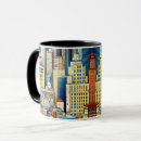 Search for new york city big apple mugs Cityscape