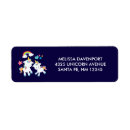 Search for rainbow unicorn return address labels Whimsical