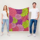 Search for dahlias blankets Floral pattern