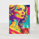 Search for wine glass cards Retro
