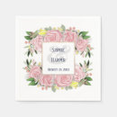 Search for pink and gold napkins Flowers