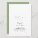 Search for green 21st birthday invitations Simple