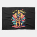 Search for happy birthday tea towels Dog lover