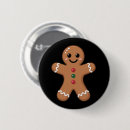 Search for gingerbread man round badges Winter