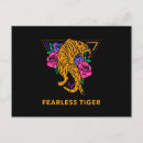 Search for big cat predators postcards Tiger
