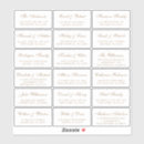 Search for guest list stickers Elegant