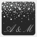 Search for faux silver glitter wedding stickers Sparkle