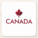 Search for maple leaf coasters Canadian flag