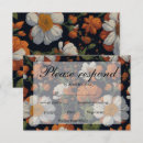 Search for dramatic rsvp cards Black
