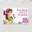 Search for cartoon houses business cards Maid