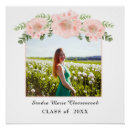 Search for floral graduation posters Blush pink