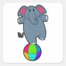 Search for elephant circus stickers Birthday