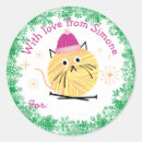 Search for cat with yarn stickers Ball of yarn