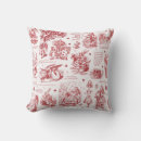Search for red toile cushions Vintage
