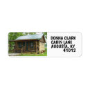 Search for log cabin return address labels Rustic