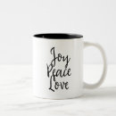 Search for peace and joy mugs Quote