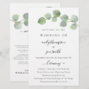 Search for eucalyptus wedding programs Watercolor greenery