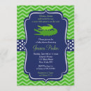 Search for alligator baby shower invitations Green