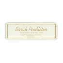 Search for cursive return address labels Simple