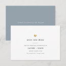 Search for blue gold save the dates Heart