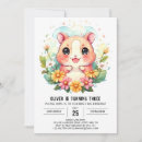 Search for hamster birthday invitations Watercolor