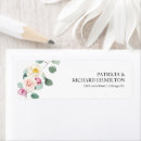 Search for floral return address labels weddings Eucalyptus