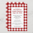 Search for red check invitations plaid