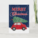 Search for vintage car christmas cards Non photo