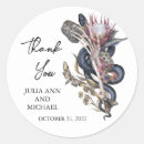 Search for floral save the date stickers Thank you