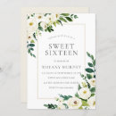 Search for white sweet 16 invitations Modern