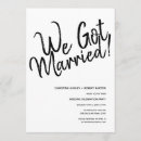 Search for we got married wedding invitations Simple
