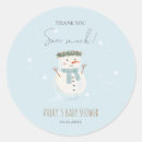 Search for thank you snow much stickers Winter baby shower