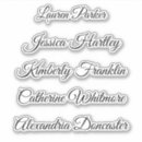 Search for handwritten name stickers Simple