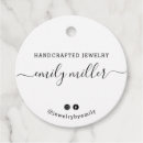 Search for jewelry hang tags Black and white