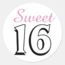 Search for pink sweet 16 stickers 16th birthday